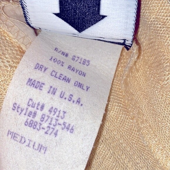 Vintage yellow maxi dress size medium - Picture 5 of 6